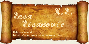 Maša Mišanović vizit kartica
